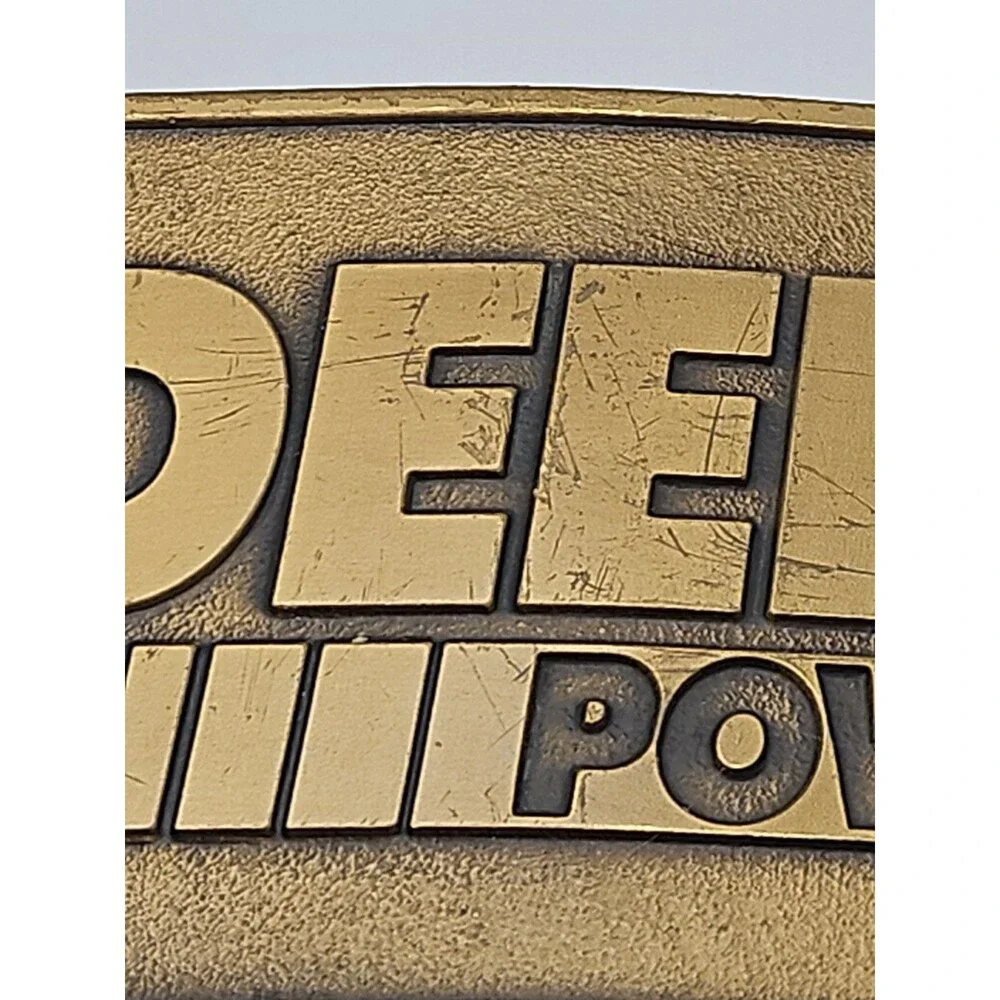 Vintage 1994 John Deere Power Belt Buckle Expo '94 New Orleans